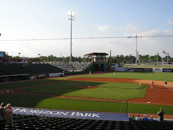 A view of the Left Field Corner - Greensboro